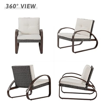 COSIEST 3-Piece Outdoor Patio Bistro Set for Ultimate Comfort