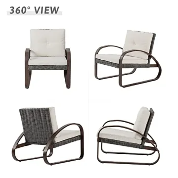 COSIEST 3-Piece Outdoor Patio Bistro Set for Ultimate Comfort