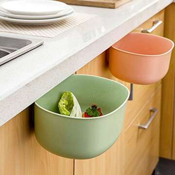 Kitchen Hanging Garbage Waste Bin for Easy Cleanup