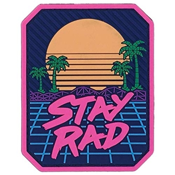 Stay Rad PVC Patch – Vibrant 80s Retro Flair