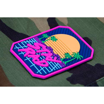 Stay Rad PVC Patch – Vibrant 80s Retro Flair
