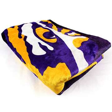 College Covers Everything Comfy LSU Tigers Color Swept Soft Throw Blanket, 42" x 60"
