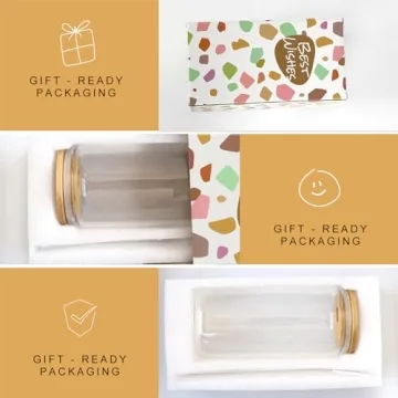 Monogrammed Glass Cups Personalized Gifts for Women 16oz