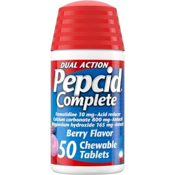 Pepcid Complete Berry Flavor - 100 Chewable Tablets (50ct x2 bottles)