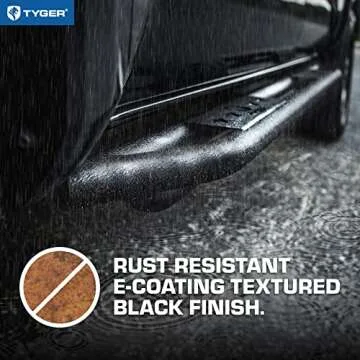 TYGER Star Armor Side Step Rails for Jeep Gladiator