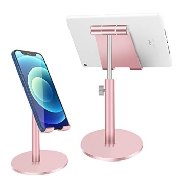 Adjustable Tablet/Phone Stand,SKEJER Telescopic iPad Stand,Height Cell Phone Stand, Aluminum Alloy,T...