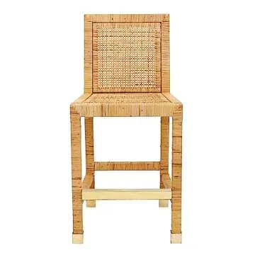 Stylish Tov Furniture Amara Natural Rattan Counter Stool