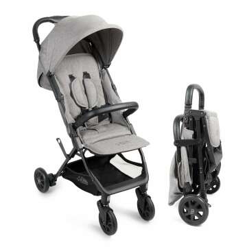 Lightweight Travel Stroller for Baby & Toddlers - Easy Fold with Canopy & Storage