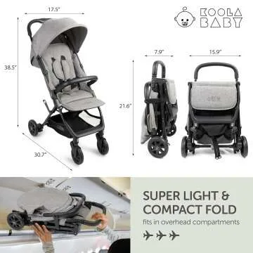 Compact Baby Travel Stroller with Canopy & Easy Fold