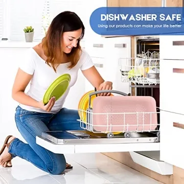 Collapsible Colander Kitchen Extendable Strainer Fruits Vegetables Noodle Pasta Food Drain Basket Space-Saver Portable Drainer Over Sink (1, 4#Pink)