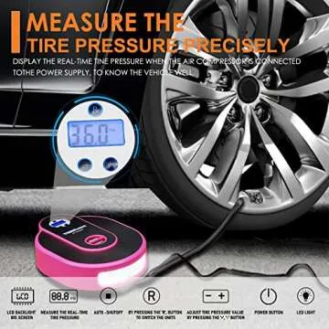 THINKWORK Car Emergency Kit for Teen Girl and Lady's Gifts, Pink Emergency Roadside Assistance kit w...