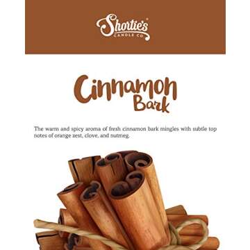 Cinnamon Bark 3 Wick Candle - Eco-Friendly & Natural