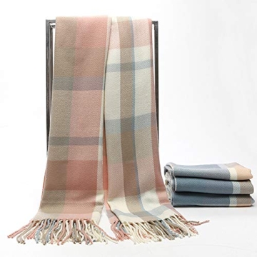 YSense Oversized Plaid Scarf for Women - Warm & Stylish