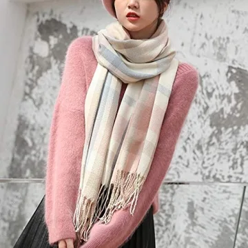 YSense Oversized Plaid Scarf for Women - Warm & Stylish
