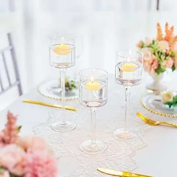 Elegant Romadedi Glass Candle Holder Set for All Occasions