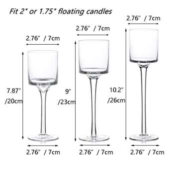 Elegant Romadedi Glass Candle Holder Set for All Occasions