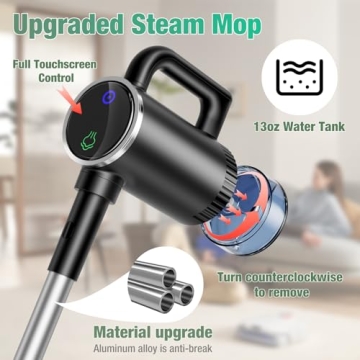 11-in-1 Steam Mop with Detachable Handheld Steam Cleaner