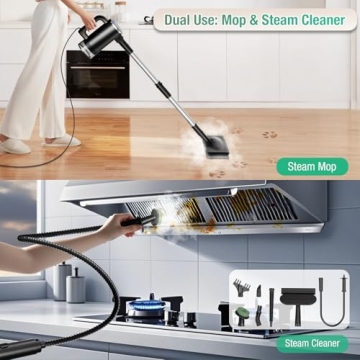 11-in-1 Steam Mop with Detachable Handheld Steam Cleaner
