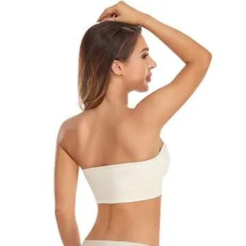 Lusait Comfort Strapless Silicone Padded Bralette for Women