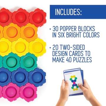 MindWare Sensory Genius Imagination Poppers – Fun Fidget Toy for Kids, Teens & Adults