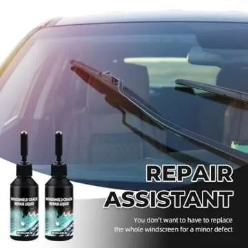 Upgraded 2 Bottles Windshield Crack Repair Kit for Quick & Lasting Repairs