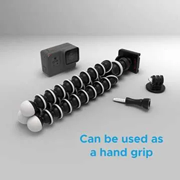 Digicharge 10‘’ Octopus Flexible Tripod Camera + Action Cam Mount Stand, Compatible With GoPro Hero13 Hero12 Hero11 Hero10 Max HERO 13 12 11 Mini 10 9 8 FUSION DJI Osmo Action 5 Akaso Brave Apeman Cam