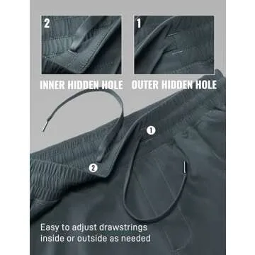 CRZ YOGA Men's Linerless Workout Shorts - 5'' Lightweight Quick Dry for Running Sports Athletic Gym with Pockets Melanite Large