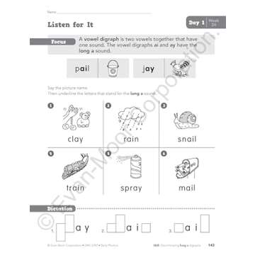 Evan-Moor Daily Phonics, Grade 1, Homeschooling & Classroom Resource Workbook. Phonemic Awareness, Decoding, Word-Study, Teaching Editions, Reproducible Worksheets