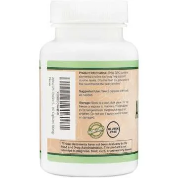 Alpha GPC Choline Capsules for Cognitive Support | 60 Count
