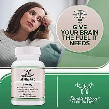 Alpha GPC Choline Capsules for Cognitive Support | 60 Count