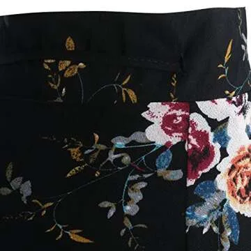 Yonala Womens Boho Floral Tie Up Waist Summer Beach Wrap Cover Up Maxi Skirt