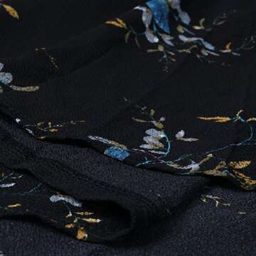 Yonala Womens Boho Floral Tie Up Waist Summer Beach Wrap Cover Up Maxi Skirt