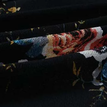 Yonala Womens Boho Floral Tie Up Waist Summer Beach Wrap Cover Up Maxi Skirt