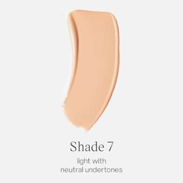 Saie Glowy Super Skin Tint Liquid Foundation - Hydrating Serum Foundation with Lightweight, Medium C...