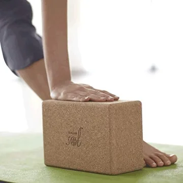 Gaiam Cork Yoga Block for Beginners and Experts