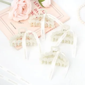 Bridesmaid Proposal Gifts - 8 Pearl Hair Clips