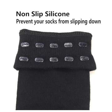 Bestjybt Women Thigh High Socks Cotton Warm Over the Knee Socks Long Knee High Boot Stockings Leg Warmer (US, Alpha, One Size, Regular, Regular, Black)