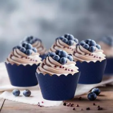Dress My Cupcake Navy Blue Cupcake Wrappers Set of 50