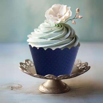 Dress My Cupcake Navy Blue Cupcake Wrappers Set of 50