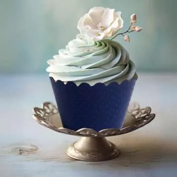 Dress My Cupcake Navy Blue Cupcake Wrappers Set of 50