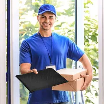 Fuxury Black Bubble Mailers 8.5x12" 40 Pack Medium Bubble Envelopes Opaque #2 Bubble Mailer Usable Size 8x11" Thick Padded Mailers for Small Business Mailing Books Clothes Makeup Supplies