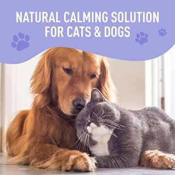 Nature's Synergy Melatonin and Hemp Oil for Dogs, Cats & Pets, Calming Sleep Support, Omega Fatty Ac...
