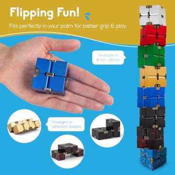 PILPOC theFube Infinity Cube - Durable Fidget Toy for Stress Relief
