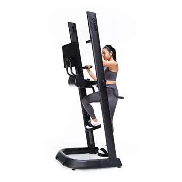 CLMBR01 Connected Full-Body Resistance Indoor Fitness Machine - 21.5" HD Touch Display, Built-in Sou...
