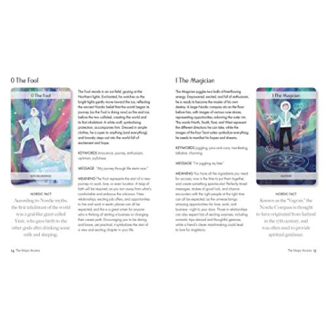 Magical Nordic Tarot Deck with Illustrated Guide Book
