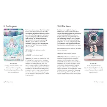 Magical Nordic Tarot Deck with Illustrated Guide Book