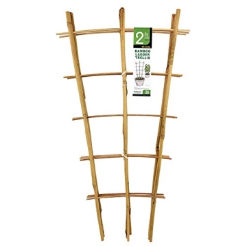 Natural Bamboo Trellis for Climbing Plants - 3 Pack