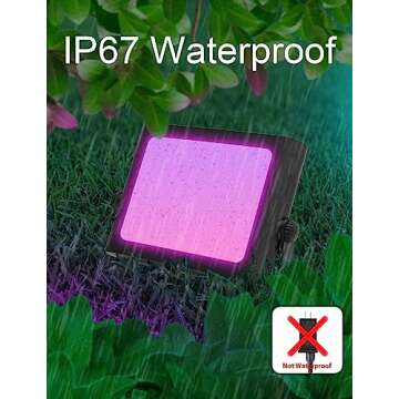 Dynamic APPECK RGB Flood Lights for Outdoor Use 4 Pack