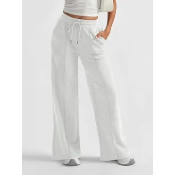 AUTOMET Women's Wide Leg Sweatpants for Comfort and Style