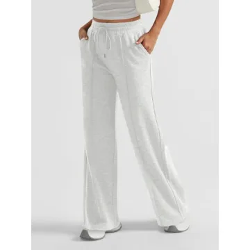 AUTOMET Women's Wide Leg Sweatpants for Comfort and Style